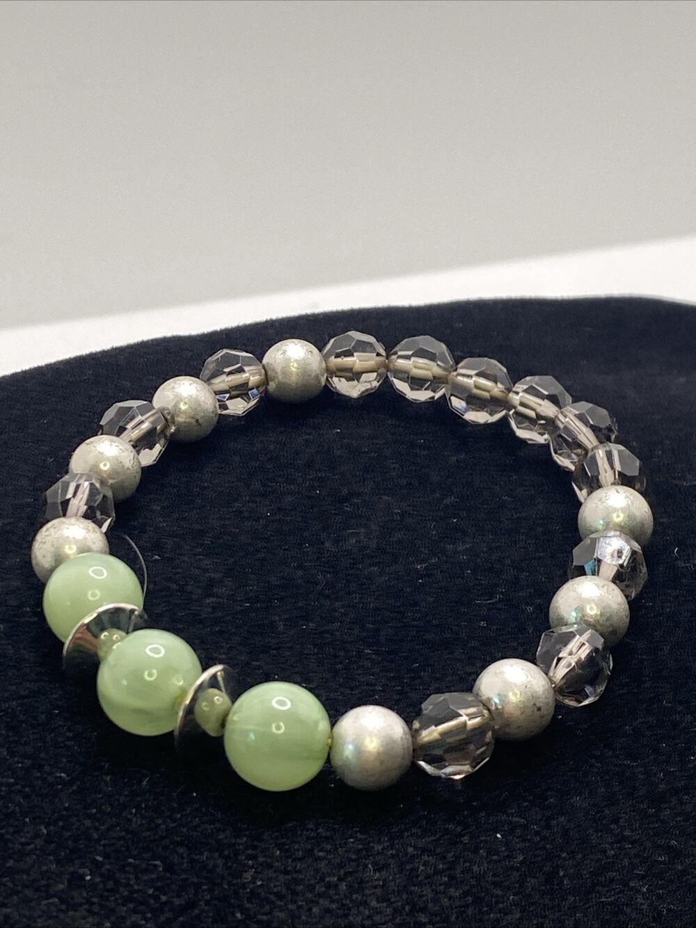 Womens Clear Beaded Fashion Bracelet